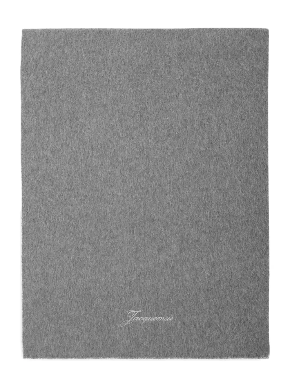 Jacquemus logo-embroidered scarf | Grey | Image 1