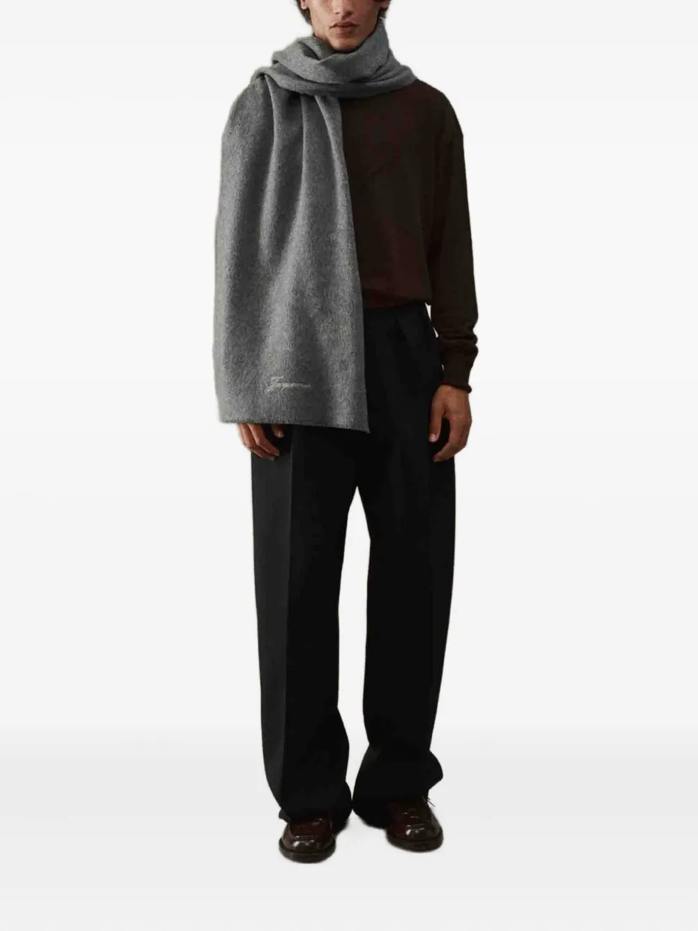 Jacquemus logo-embroidered scarf | Women | Image 2
