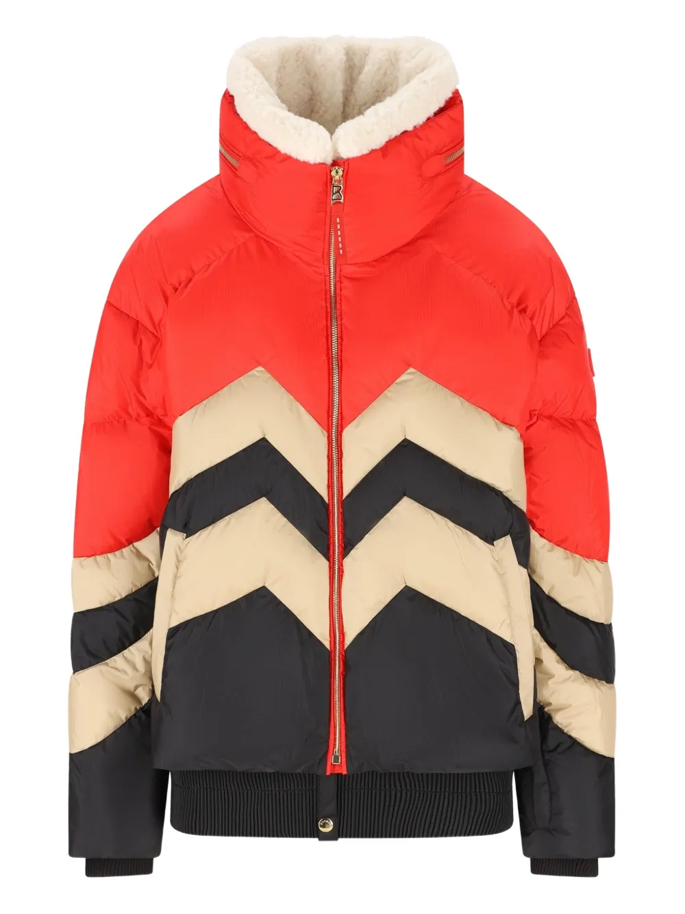 Bogner Chevron Padded Jacket In Red