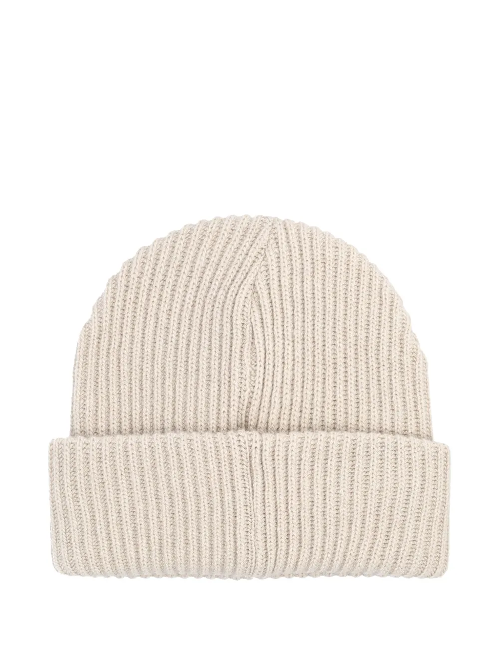BOGNER Gustav ribbed logo-patch beanie - Beige