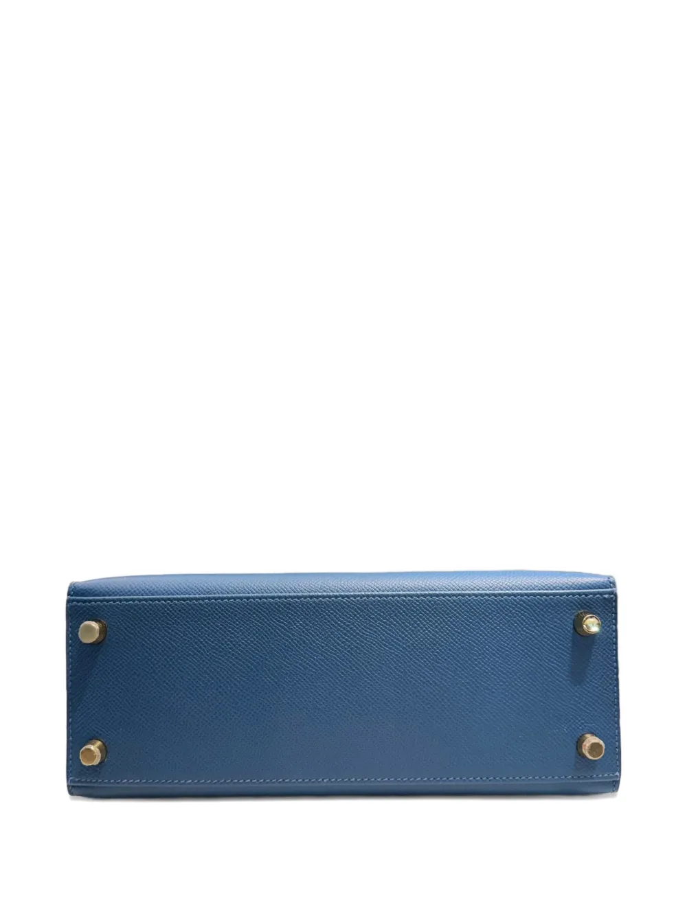 Pre-owned Hermes 2024 Kelly 25 Sellier Tote Bag In Blue