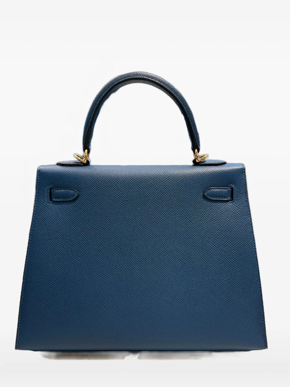 Pre-owned Hermes 2024 Kelly 25 Sellier Tote Bag In Blue