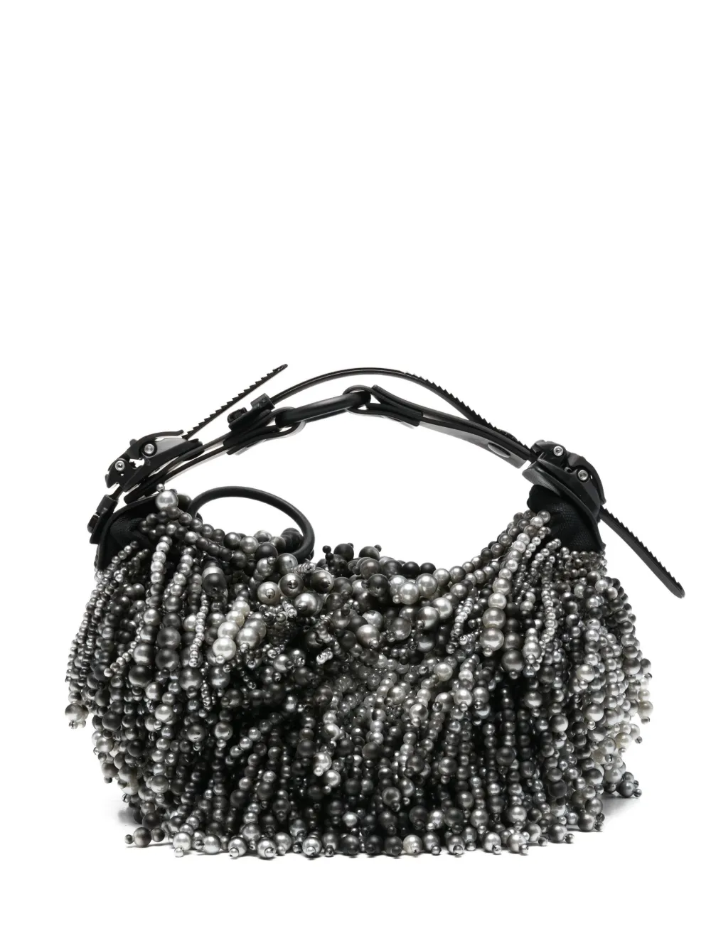 Innerraum Pearl-embellished Shoulder Bag In Black