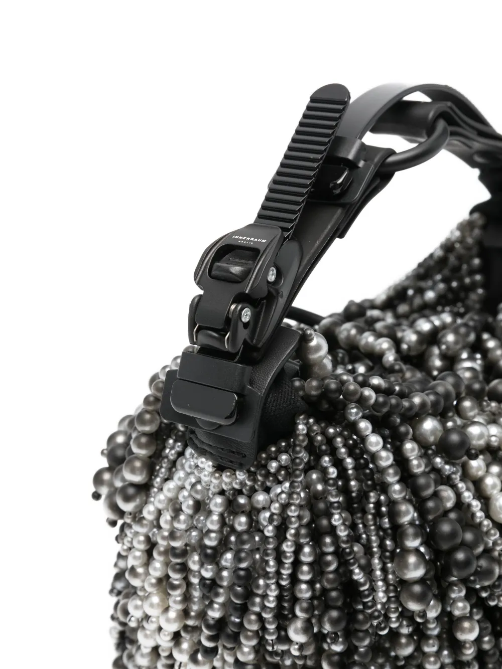Innerraum Pearl-embellished Shoulder Bag In Black
