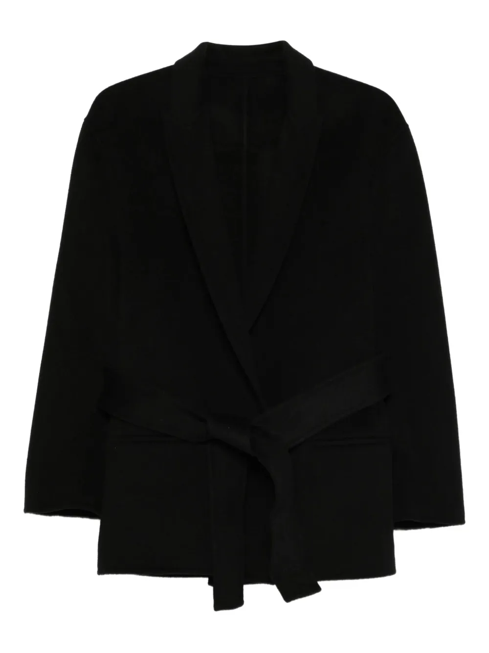 Alberta Ferretti double-breasted belted coat | Black | Image 1