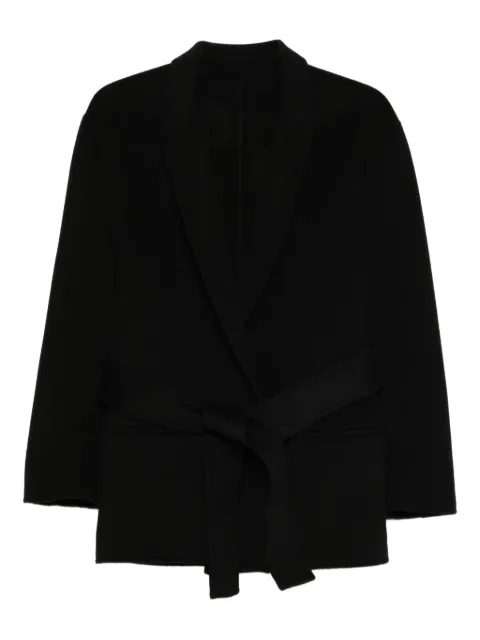 Alberta Ferretti abrigo con doble botonadura y cinturón