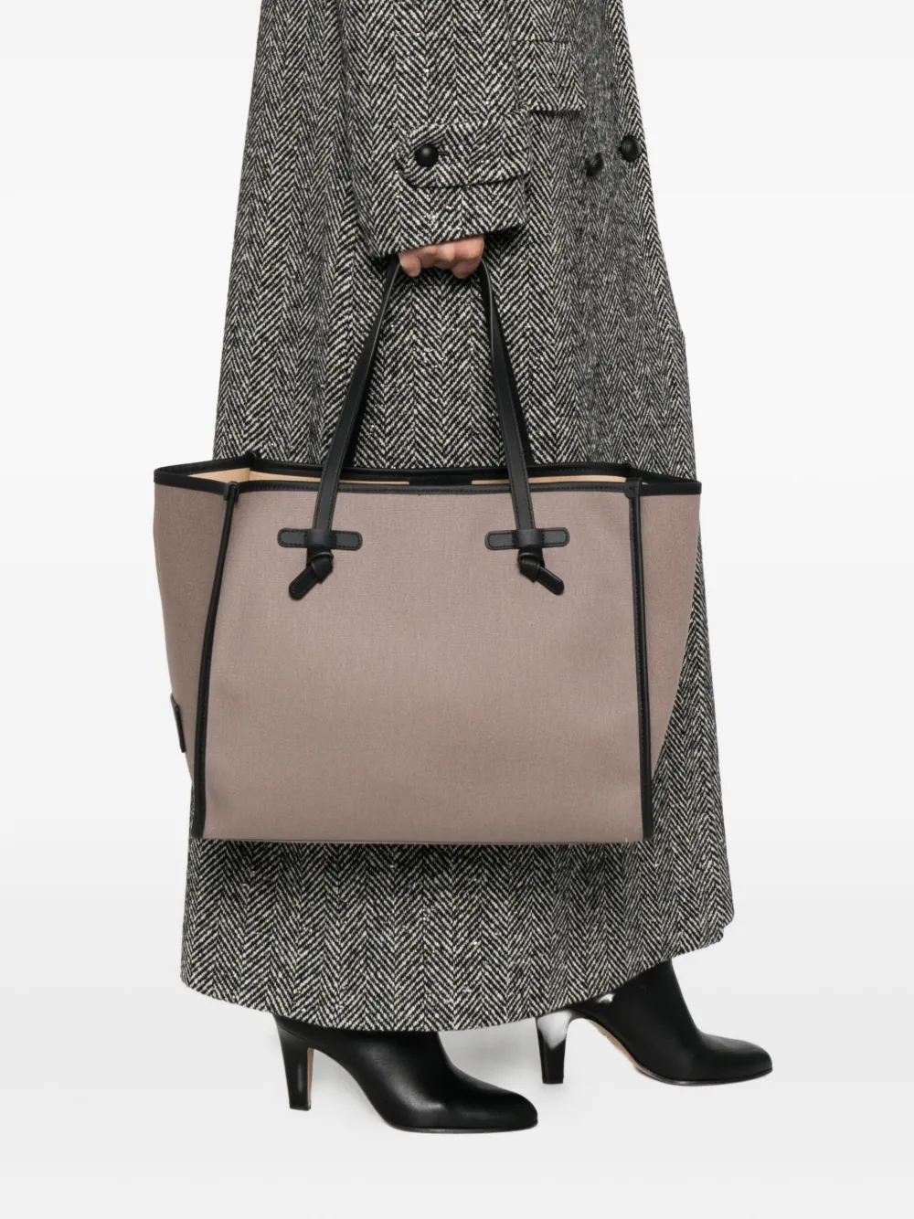 Gianni Chiarini Marcella Tote Bag In Gray