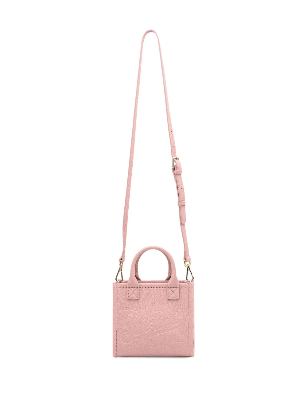 MC2 Saint Barth mini Vanity leather tote bag - Roze