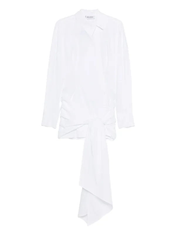 the attico long sleeve mini dress Attico Long-sleeve Mini Dress
