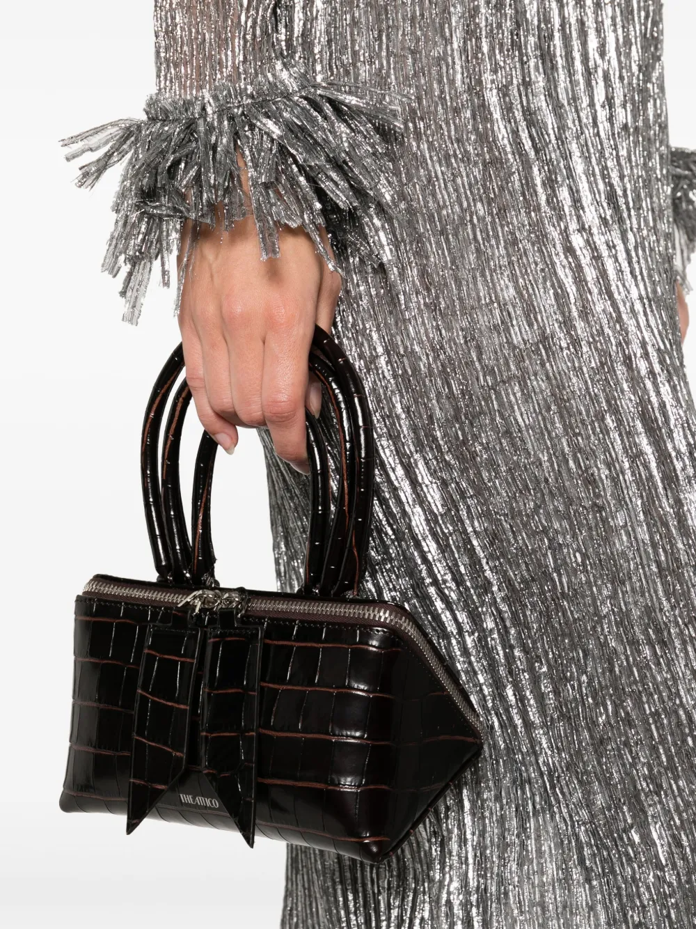 The Attico Friday croc embossed mini bag | Mini Bags | Image 2