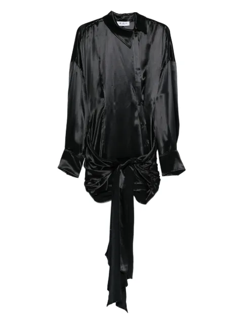 The Attico knot long-sleeve mini dress