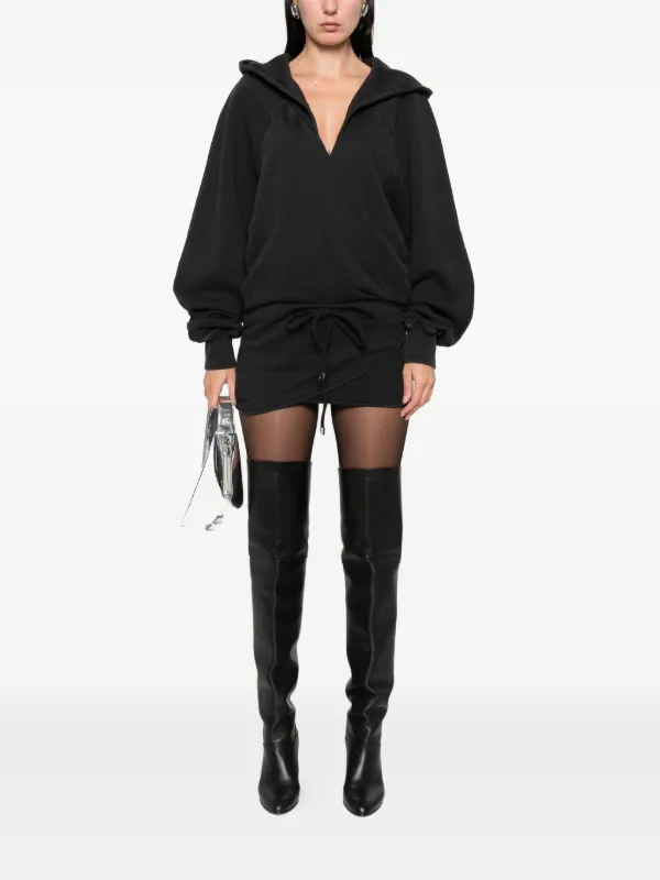 hooded black mini dress Diatonic Cut Out Hooded Dress Black / SMALL main image 1