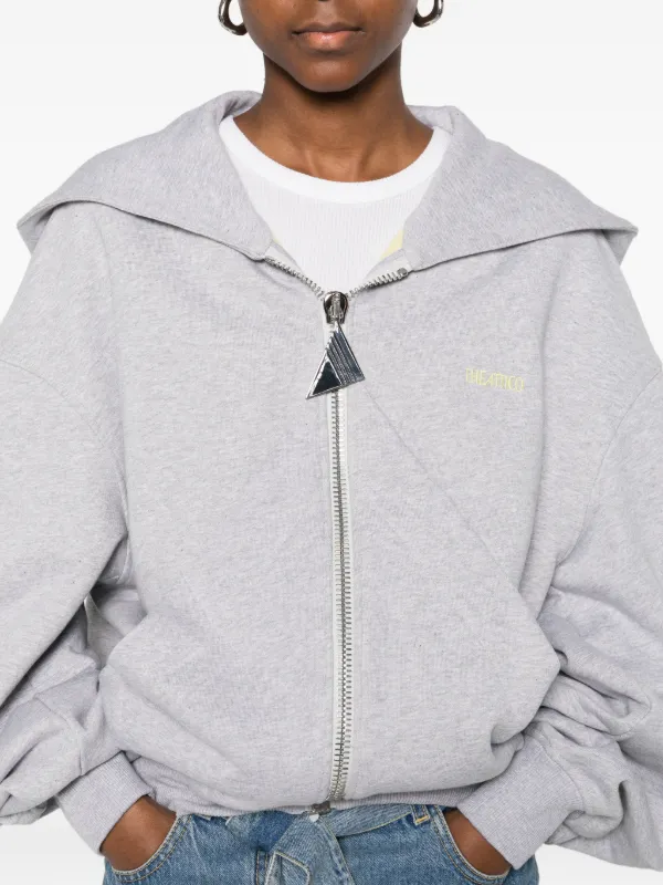 The Attico ジップアップ パーカー | グレー | FARFETCH JP