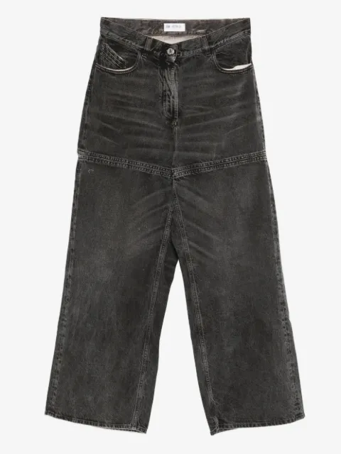 The Attico high-waisted wide-leg jeans