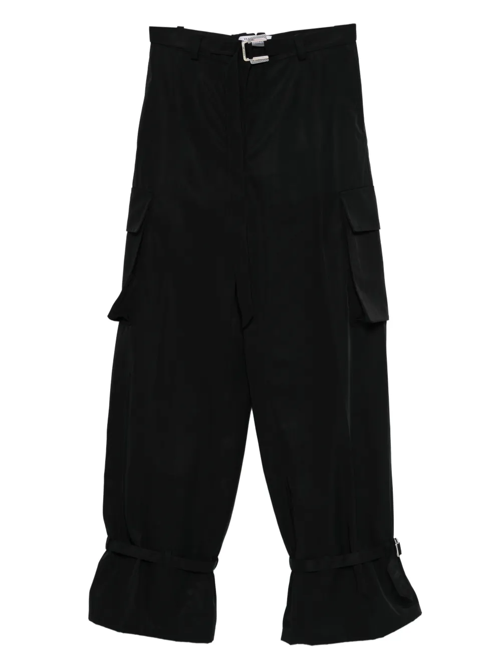 The Attico buckle-detail pocket trousers - Nero