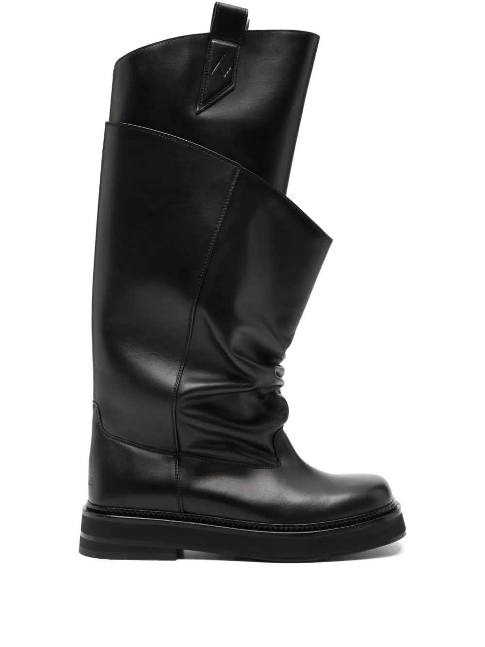Attico 35mm Passeggiata Leather Knee-high Boots In Black