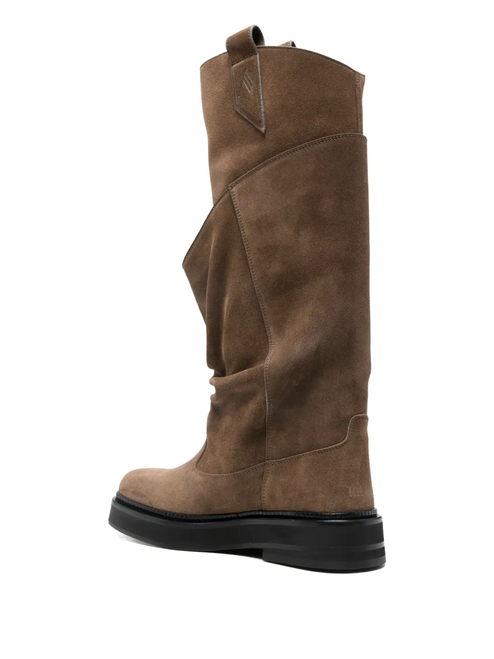 Attico 35mm Passeggiata Suede Knee-high Boots In Brown