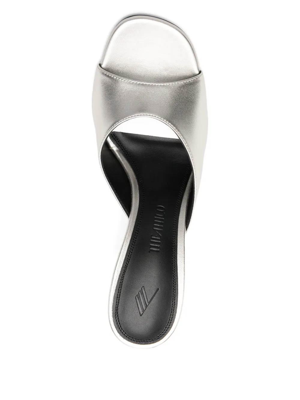 The Attico 100 mm Betta sandalen Zilver