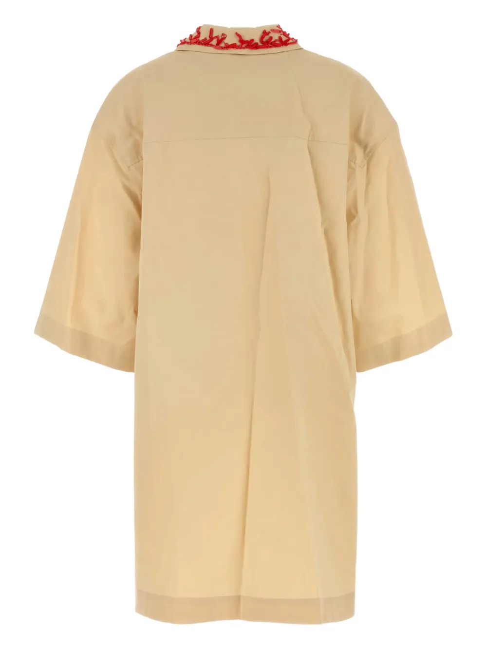FENDI poplin mini dress - Geel