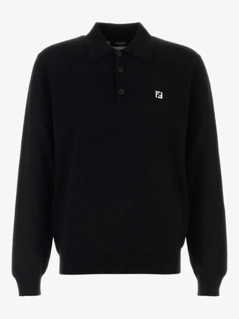 FENDI virgin wool polo shirt