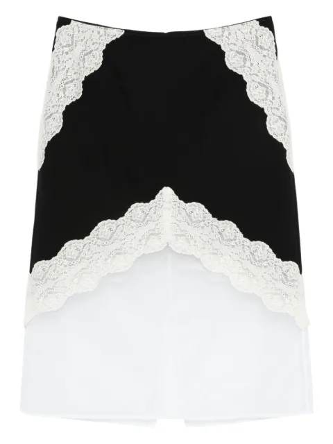 Jil Sander falda con detalle de encaje