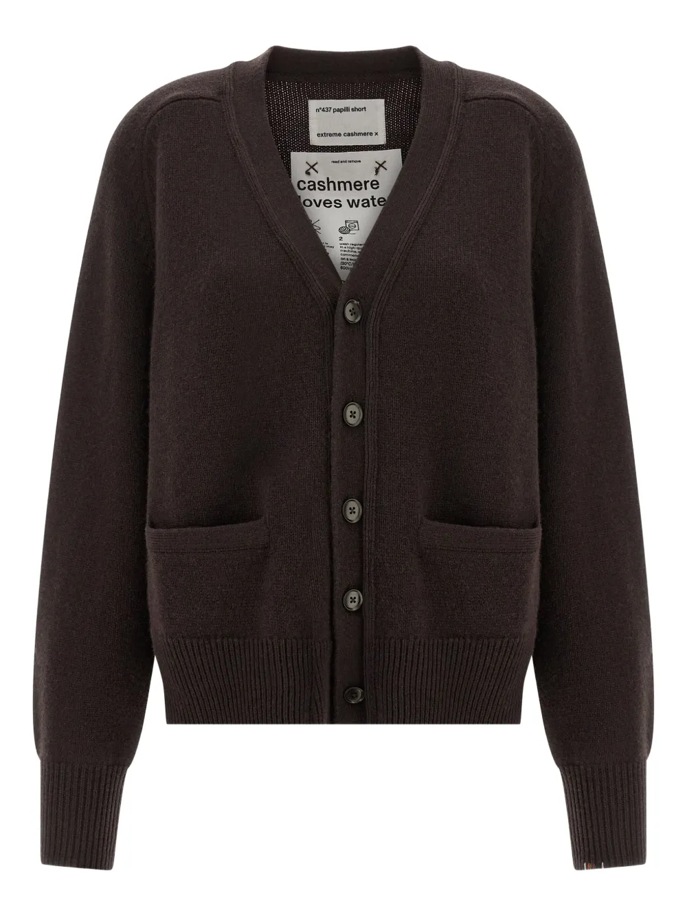 extreme cashmere N°437 Papilli cardigan | Brown | Image 1