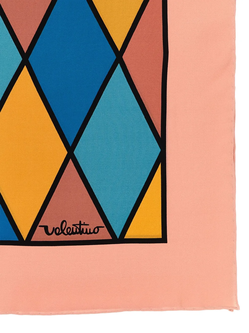 Valentino Garavani rhombelle-print scarf - Oranje