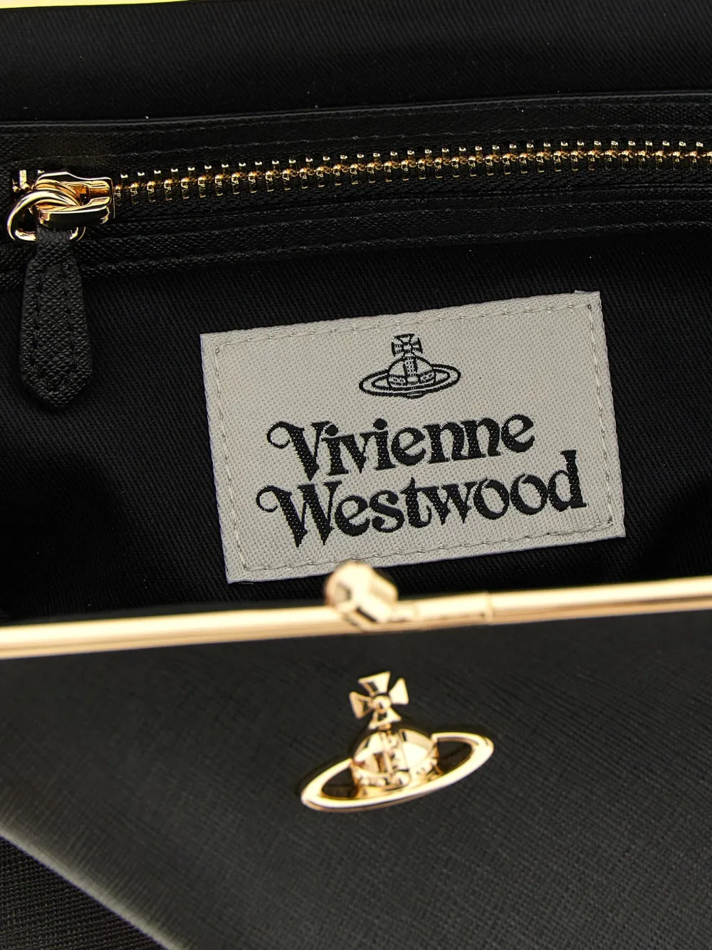 Vivienne Westwood Granny Frame Tote Bag In Black