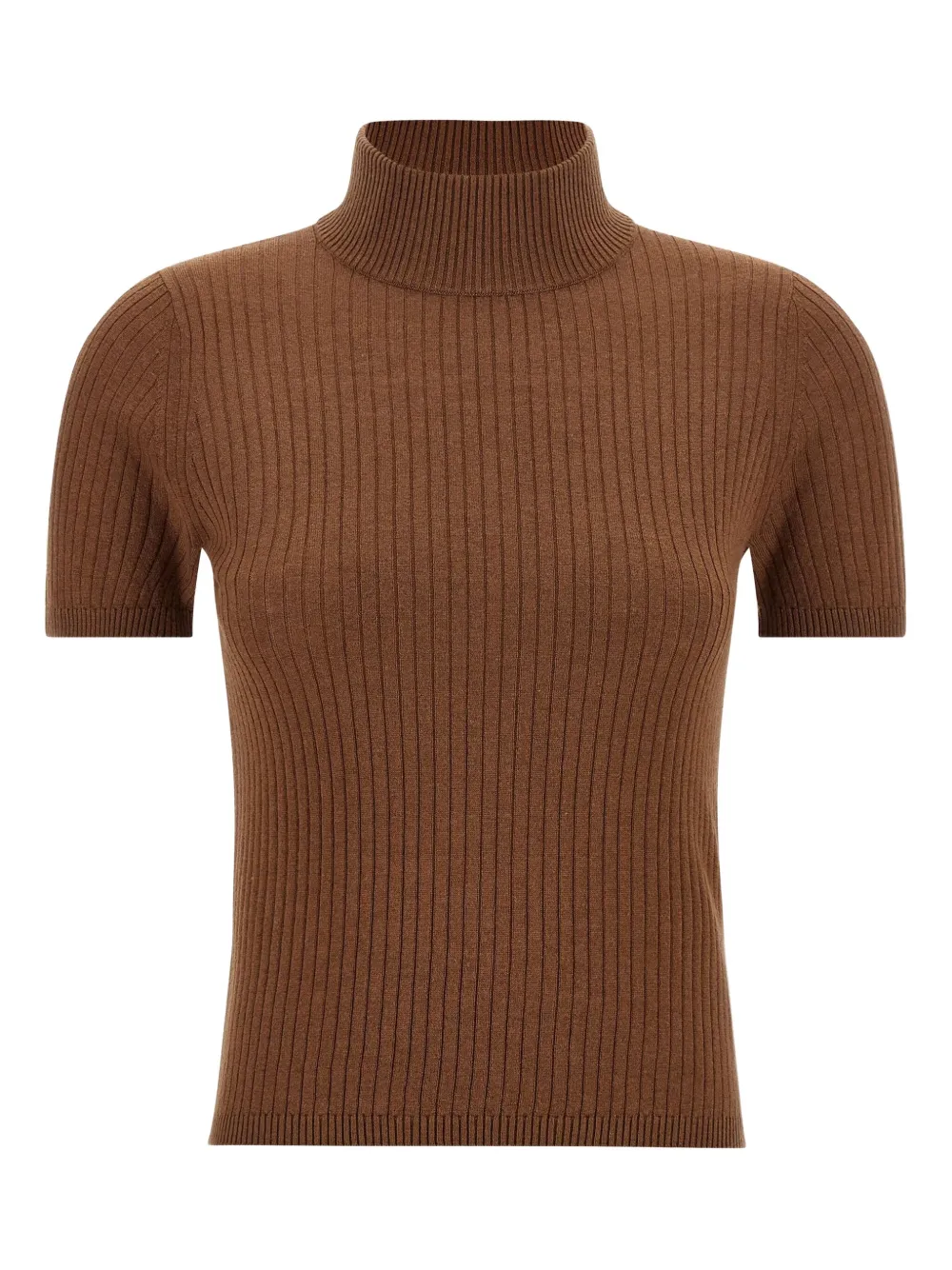 Max Mara ribbed high-neck top | Brown | Image 1