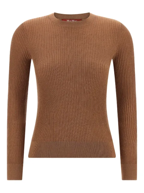 Max Mara suéter Marabu bordado con lentejuelas