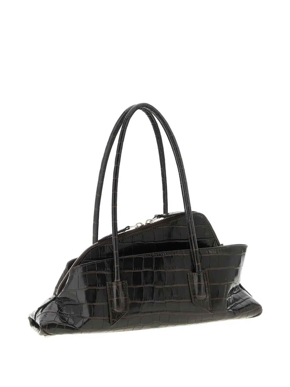 The Attico small La Passeggiata shoulder bag - Zwart