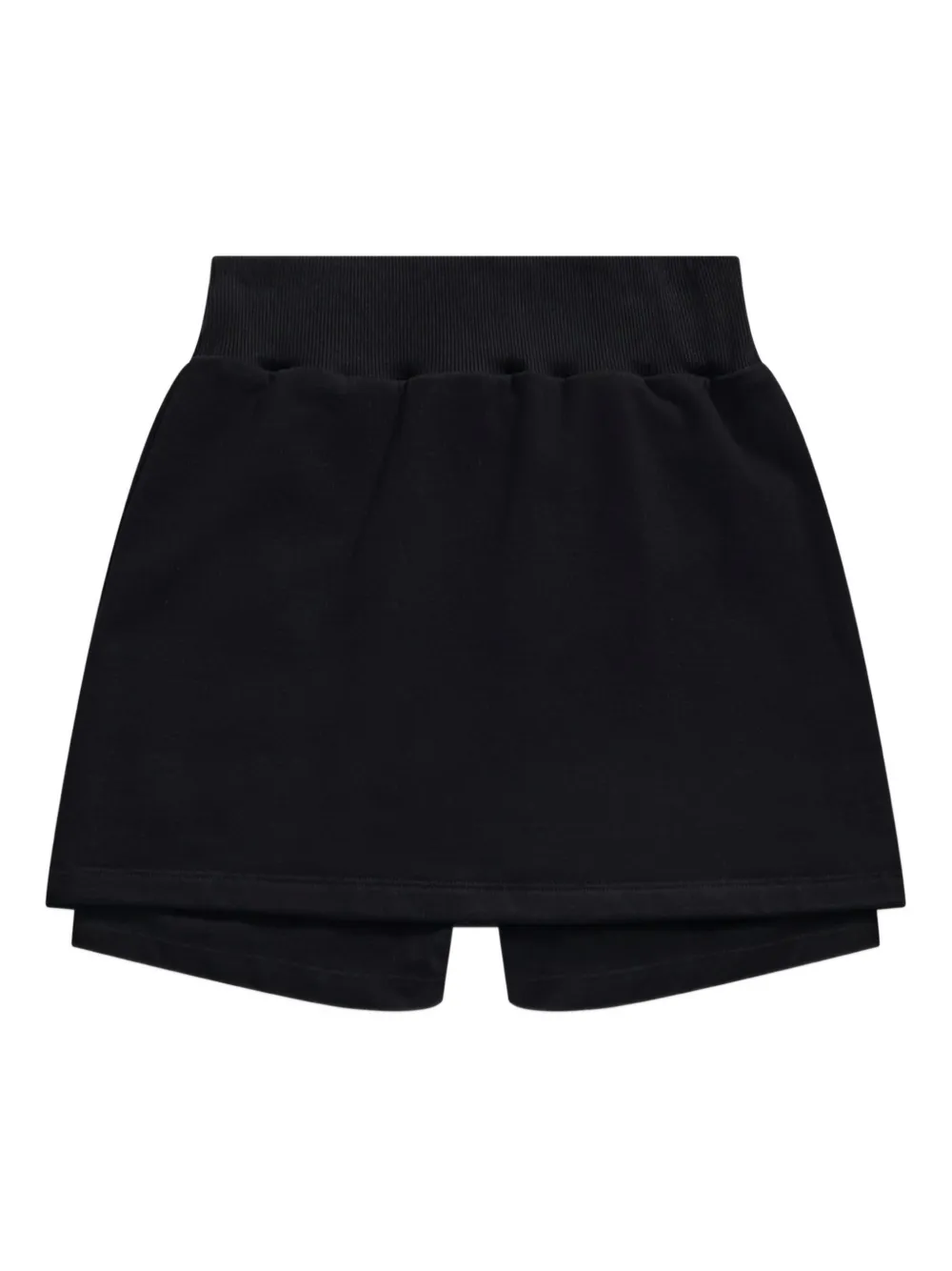 AREA Mini-skort met uitgesneden details en kristallen Zwart