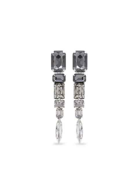 AREA crystal drop earrings