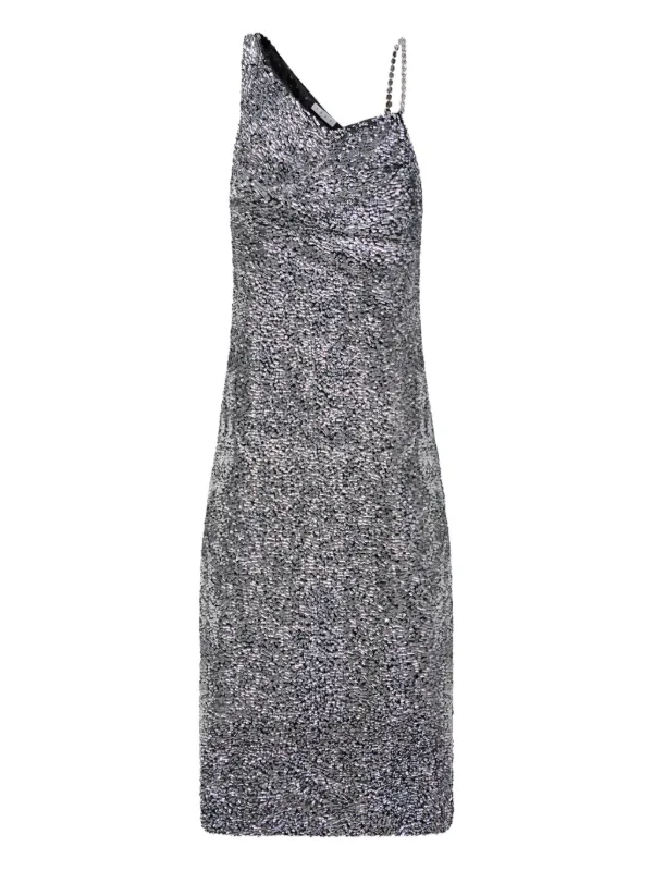 area silver dress AREA PYRAMID CUP MINI DRESS