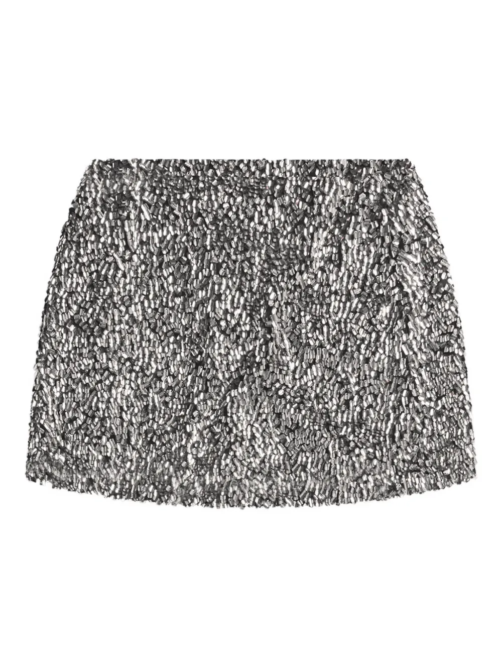 AREA crysta- cluster sequin mini skirt | Silver | Image 1