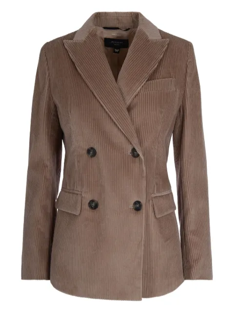 Max Mara double-breasted corduroy blazer