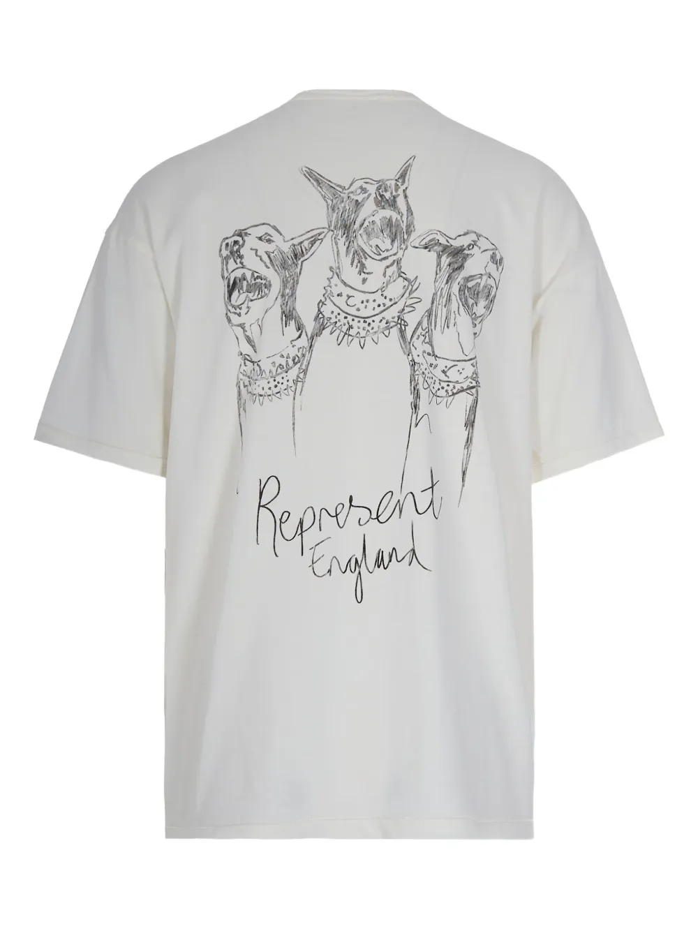 Represent Hand Drawn Thoroughbred T-shirt - Grijs