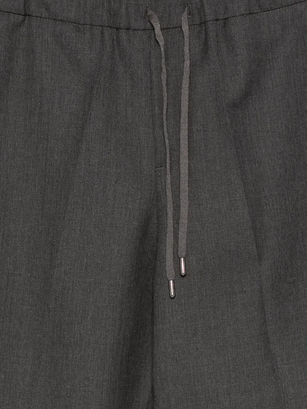 Costumein Wollen broek met trekkoordtaille Grijs