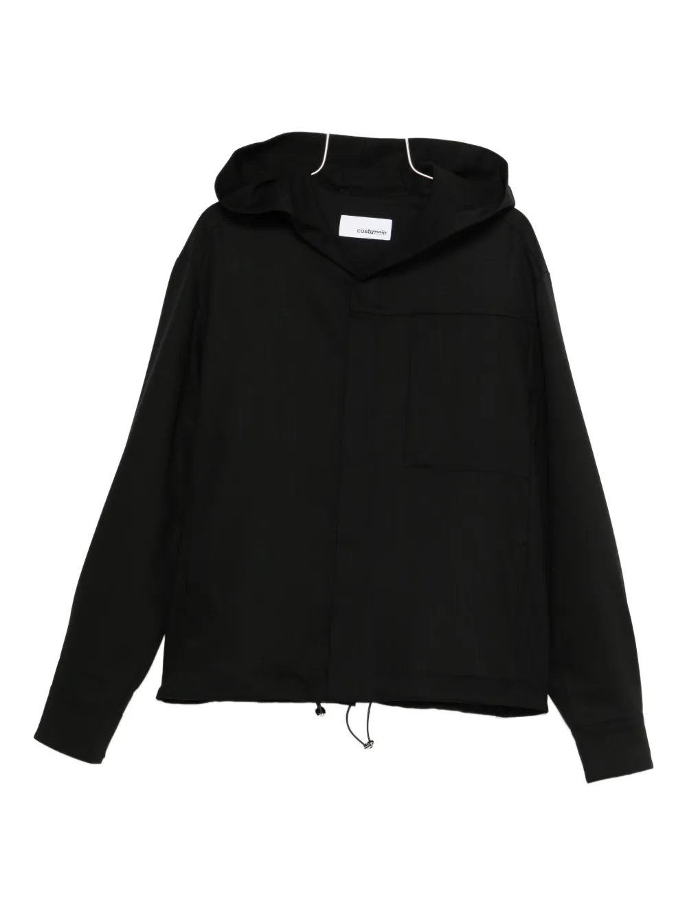 Costumein drawstrings hooded jacket - Nero