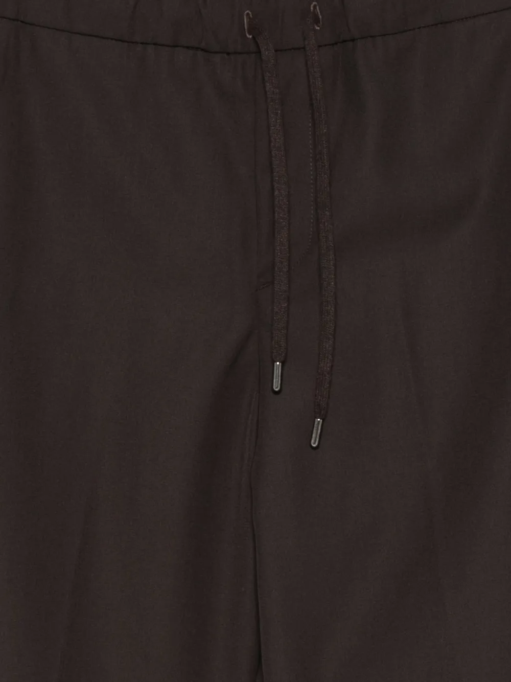 Costumein Broek met trekkoordtaille Bruin