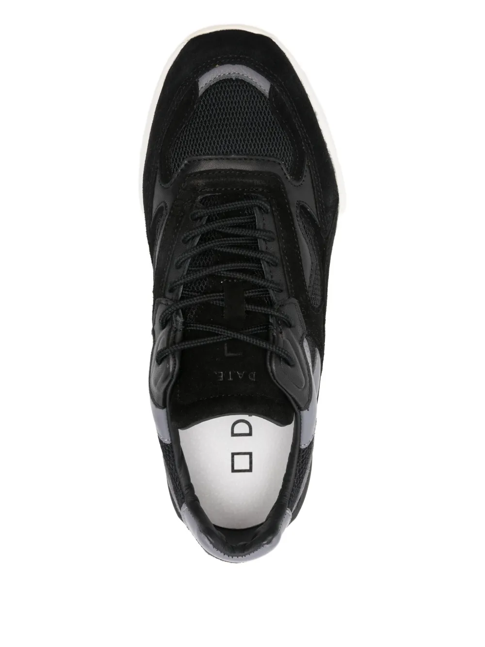 D.A.T.E. Sneakers met vlakken Zwart