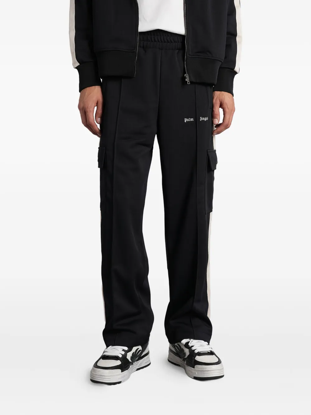 Palm Angels stripe-detailing cargo trousers | negro | Image 1