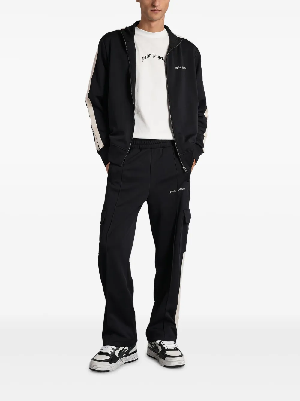 Palm Angels stripe-detailing cargo trousers | Pants | Image 2