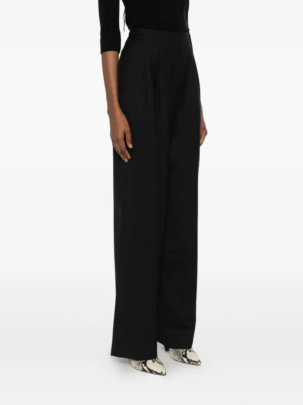 Iro Costane Pleated Trousers In Black