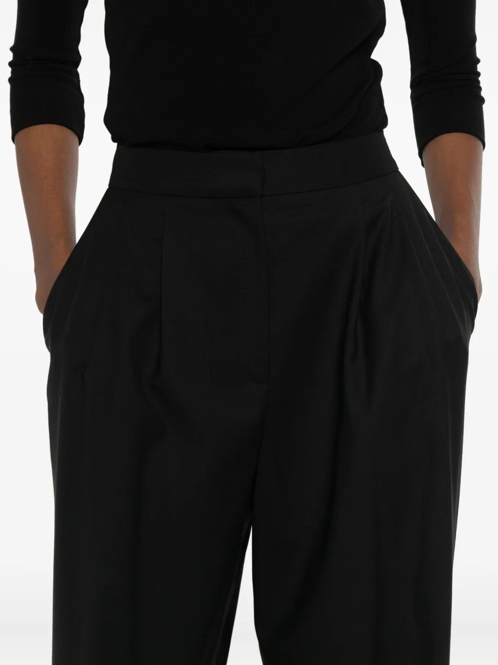 Iro Costane Pleated Trousers In Black