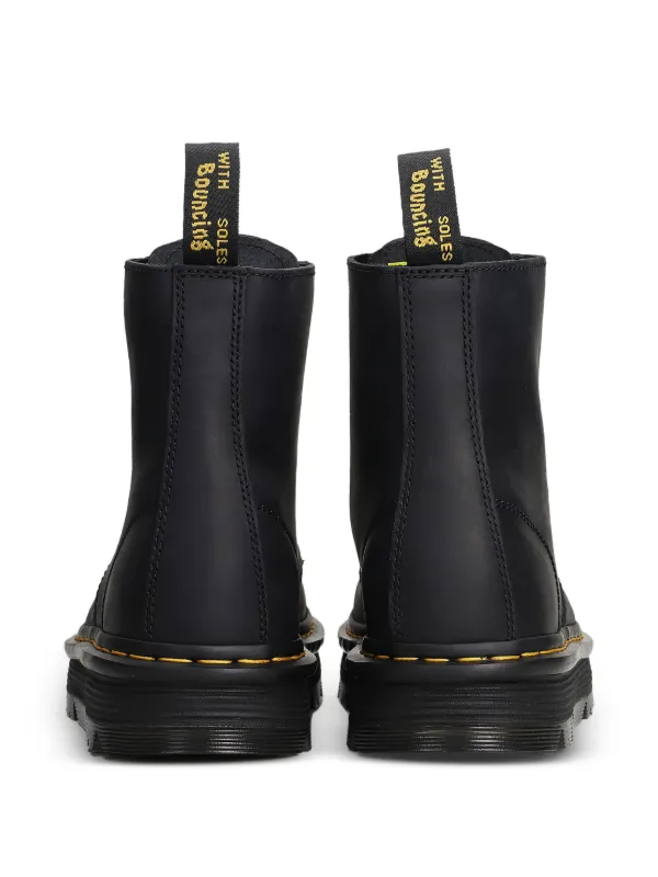 Dr. Martens Laceless Leather Boots | Black | FARFETCH RO