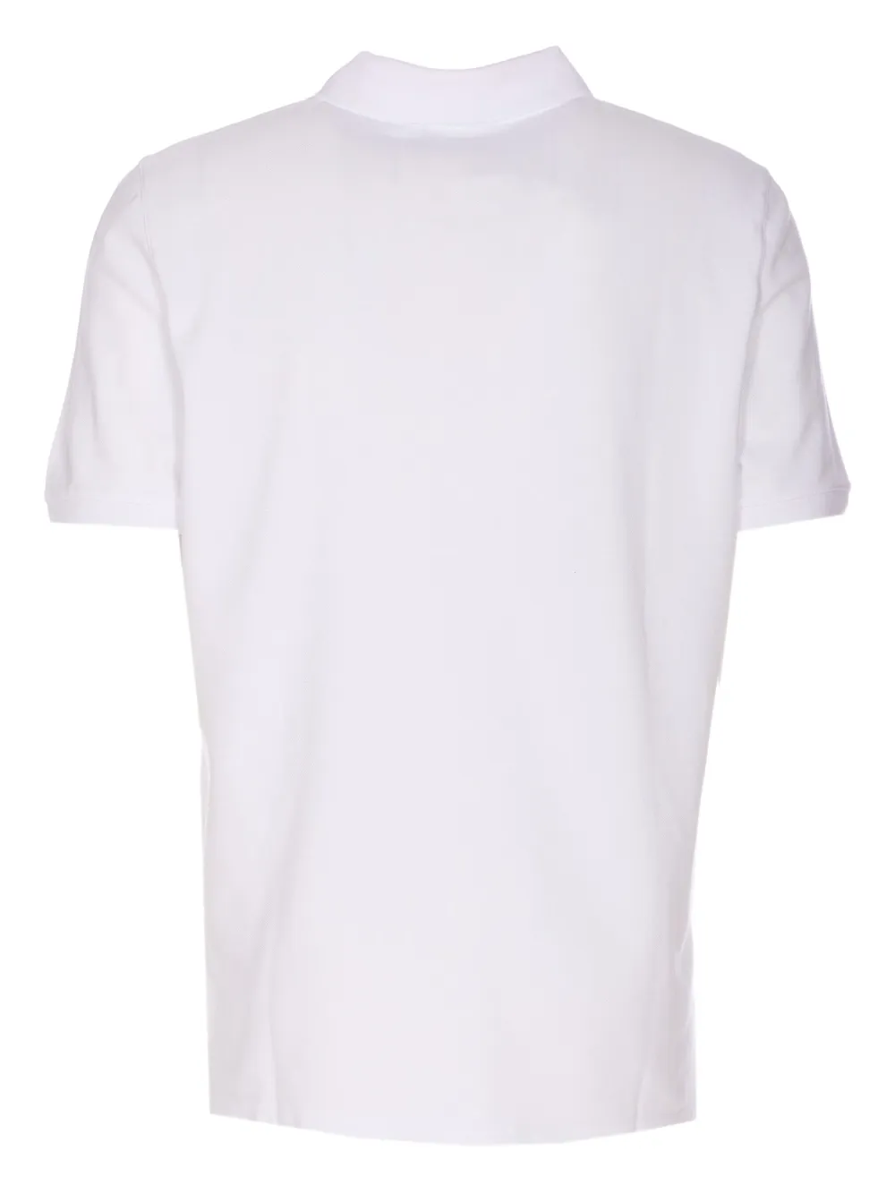 Maison Kitsuné fox-head logo-patch polo shirt - Wit