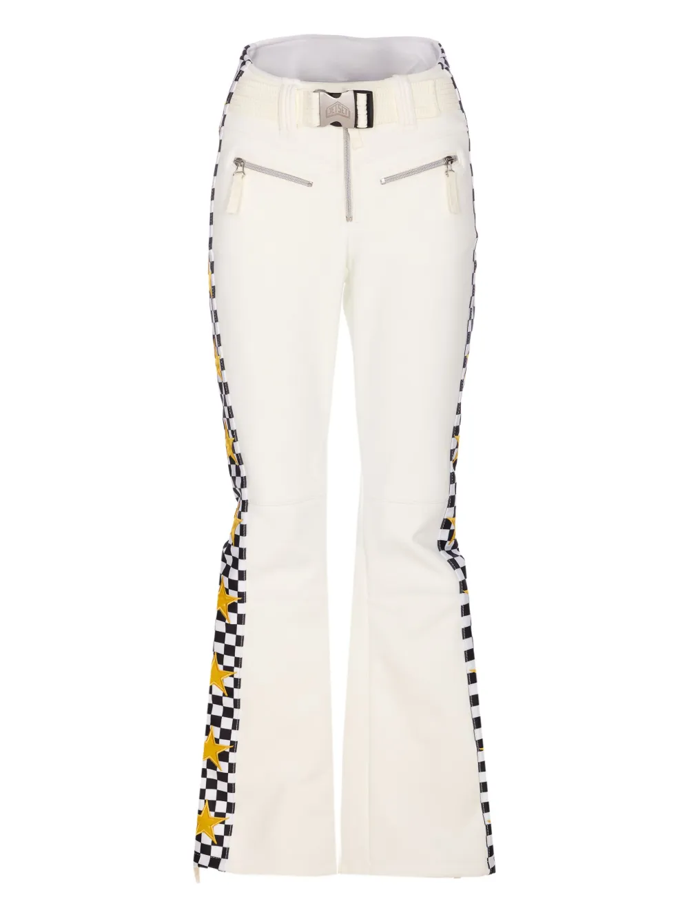Jetset Tibi Star-embroidery Ski Trousers In White
