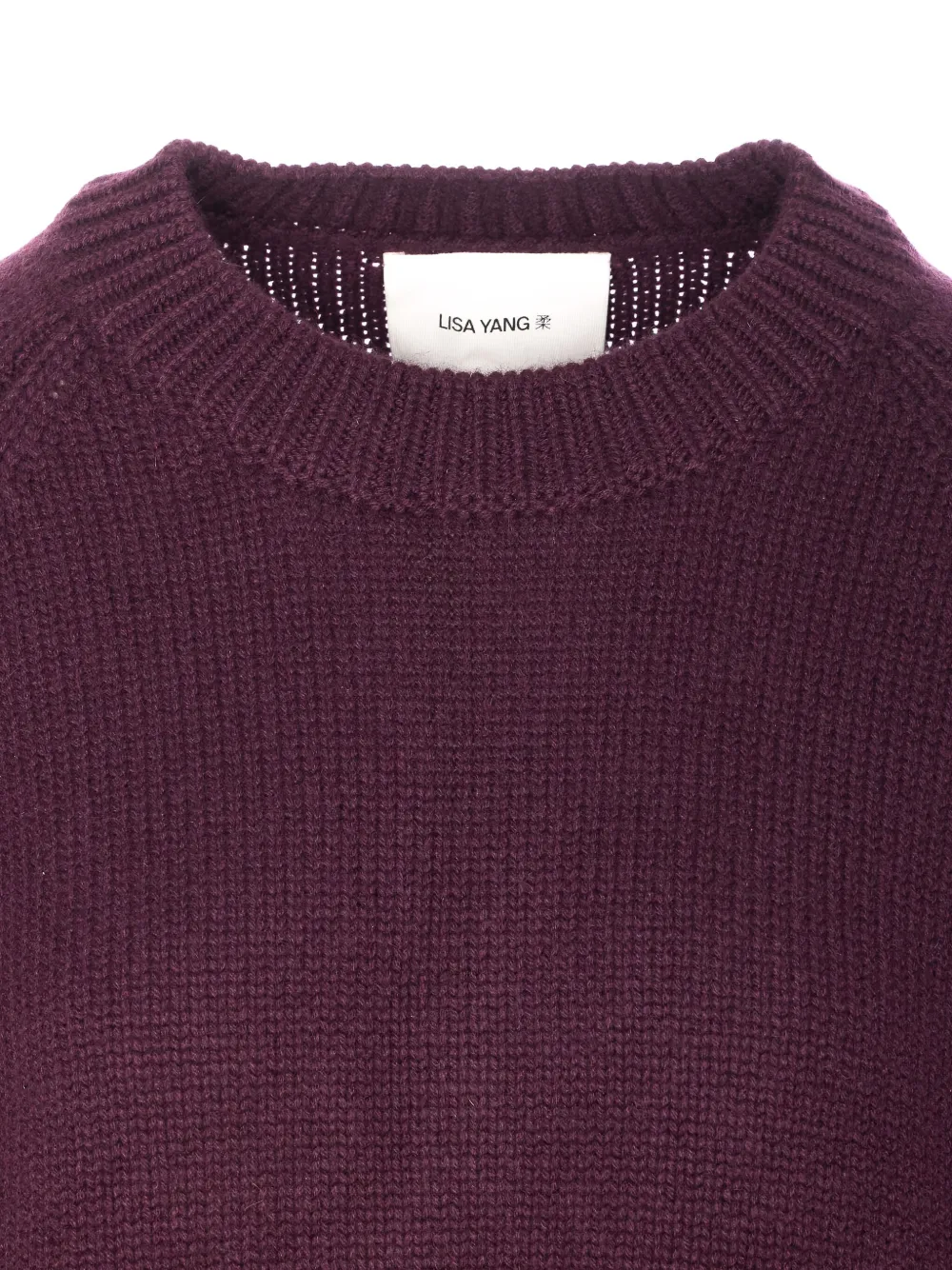 Lisa Yang Trui met ronde hals Paars