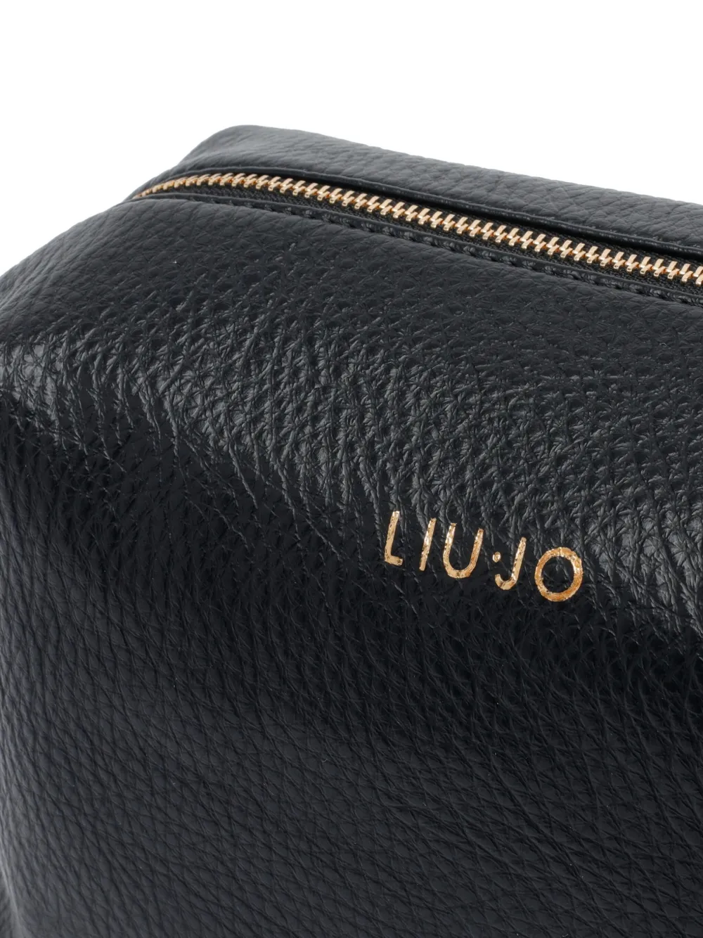 LIU JO Toilettas met ritssluiting en logodetail Zwart